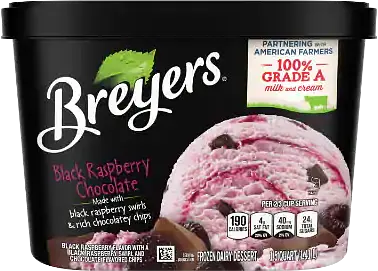 Breyers Black Raspberry Chocolate ice cream