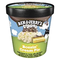 Ben & Jerry's Bossin Cream Pie Topped ice cream