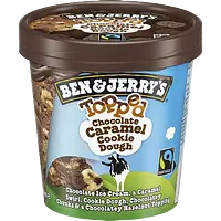 Ben & Jerry's Chocolate Caramel Cookie Dough Topped ice cream