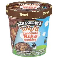 Ben & Jerry's Chocolate Milk and Cookies Topped ice cream