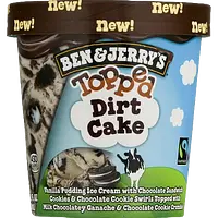 Ben & Jerry's Dirt Cake Topped ice cream