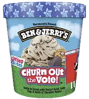 Ben & Jerry's Churn Out the Vote ice cream