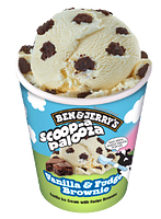 Vanilla and Fudge Brownie