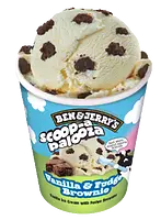 Ben & Jerry's Vanilla and Fudge Brownie ice cream
