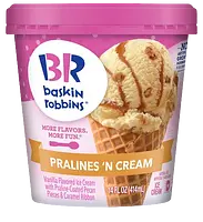 Baskin-Robbins Pralines 'n Cream ice cream