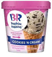 Baskin-Robbins Cookies 'n Cream ice cream