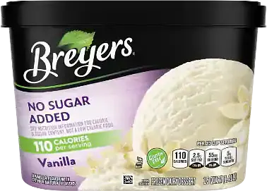 Breyers No Sugar Added Vanilla ice cream